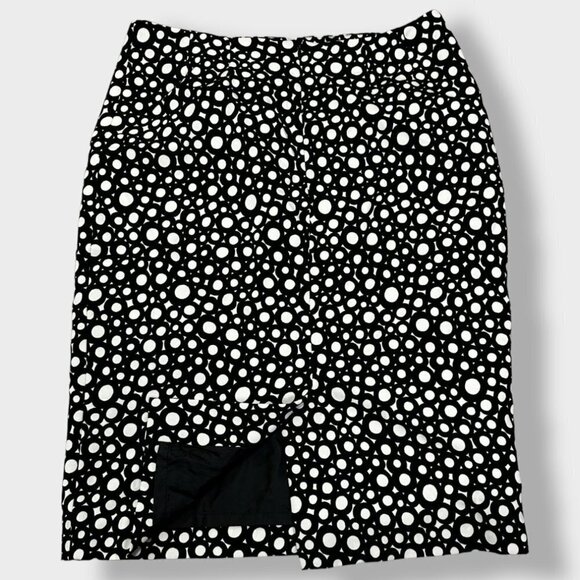 JONES Studio Separates Pencil Skirts Black and White Circle Pencil Skirt Size 6 - Picture 6 of 6